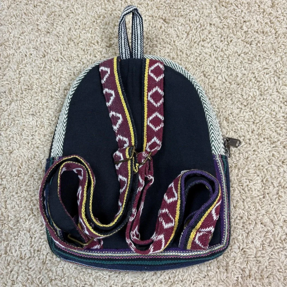 KCL Backpack Bohemian Geometric Print Designed in NYC‎ Made in Nepal